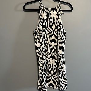 Blue and white summer dress